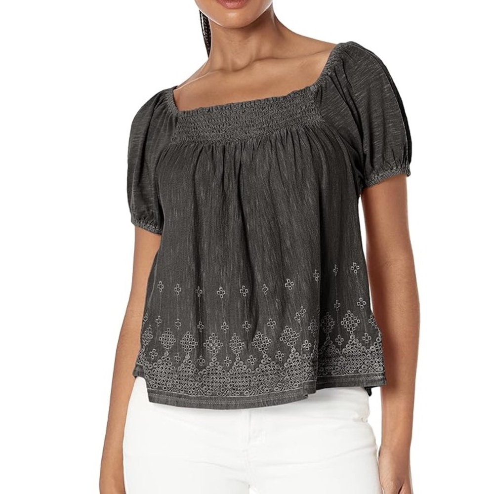 Lucky Brand Charcoal Blouse